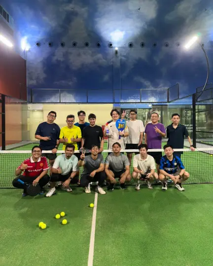 A group on court