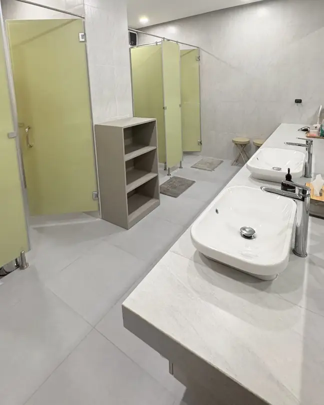 Clean washroom